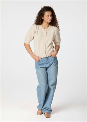 Trudy deco knit cardigan Ivory Neo Noir 